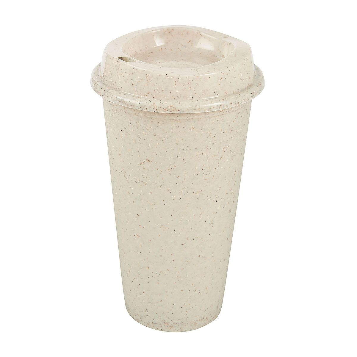 Vaso Ecológico De Fibra De Agave 475 ml con Tapa Paquete con 5 Piezas