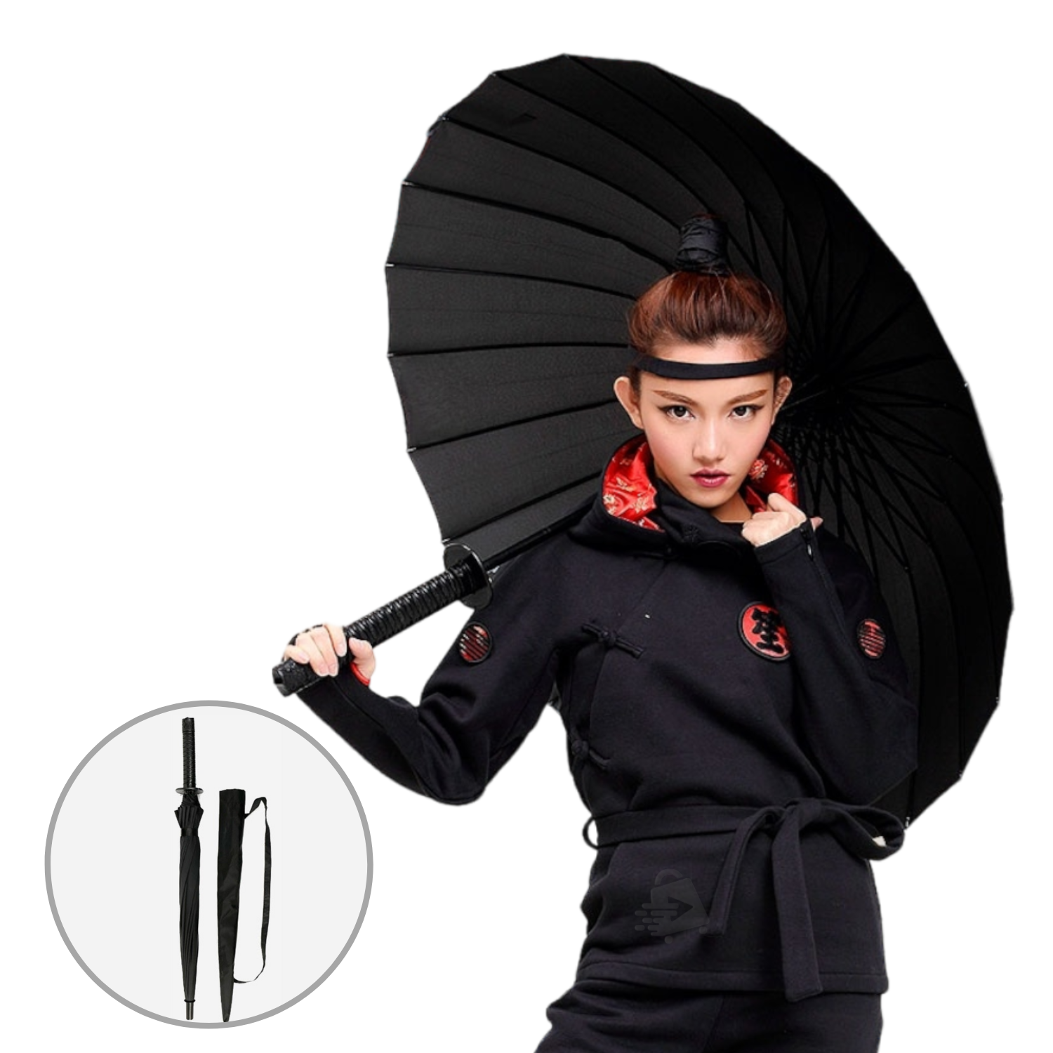 Paraguas Grande Katana Samurai