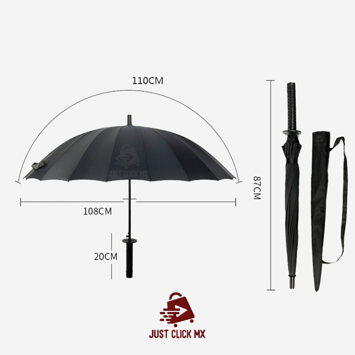 Paraguas Grande Katana Samurai