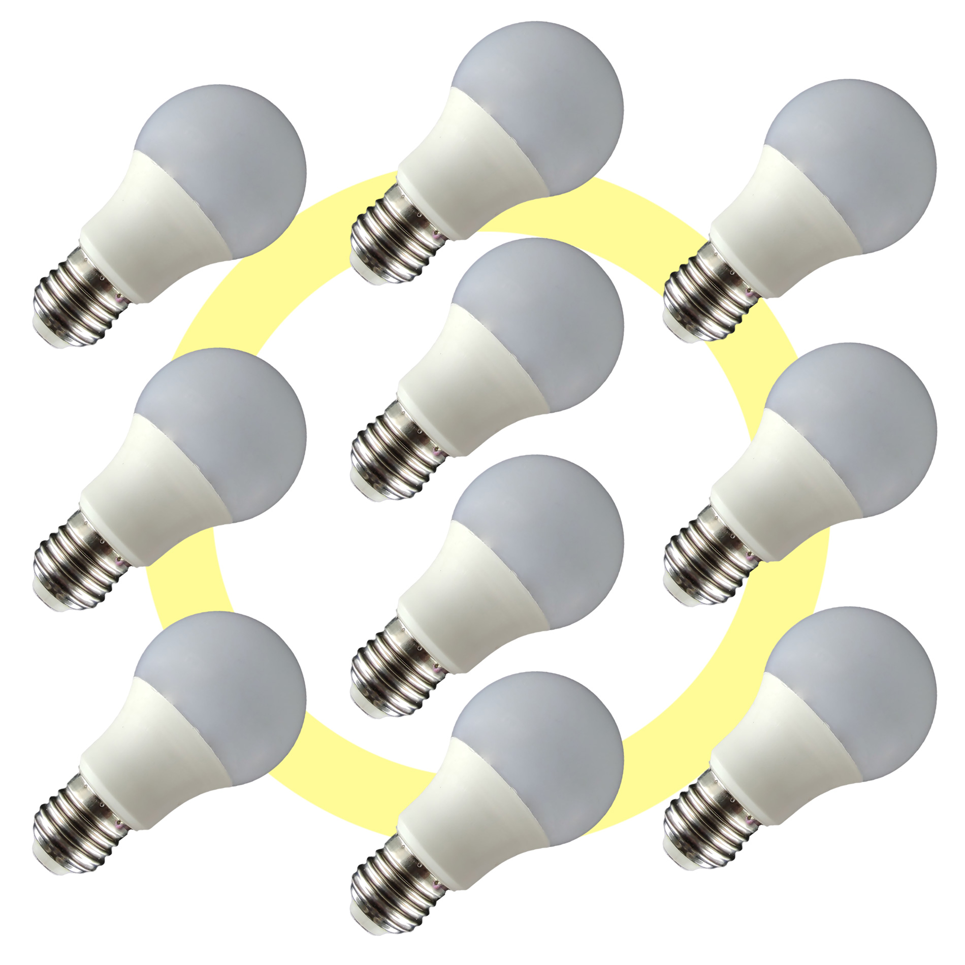 Foco Led 7w Tipo Bombilla Luz Calida 10 Piezas