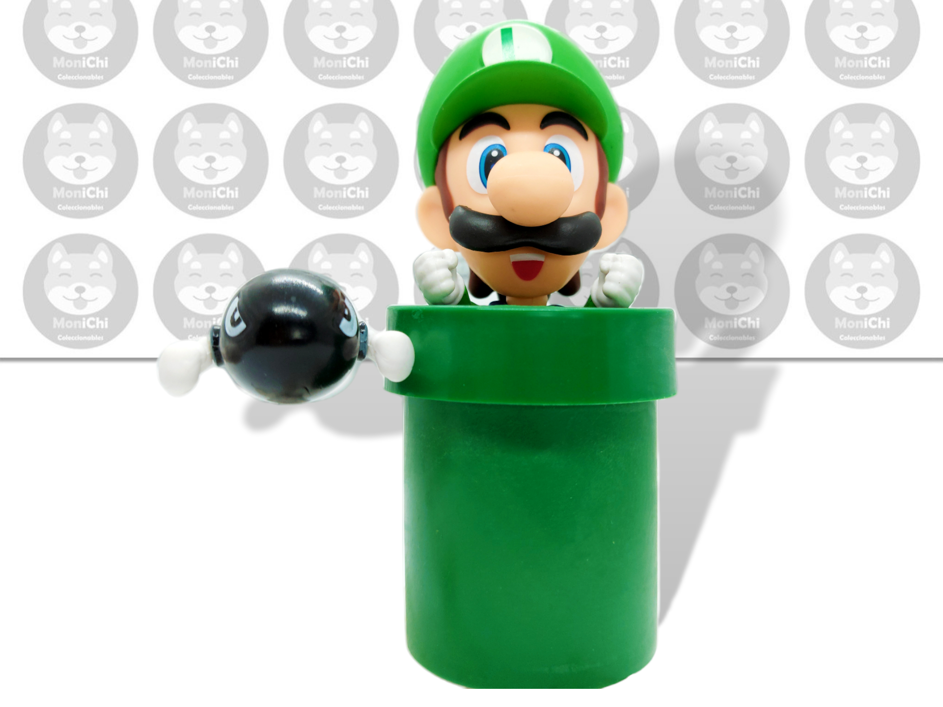 Luigi Bros 393 Mario Nendoroid Figura Juguete Muñeco Juego