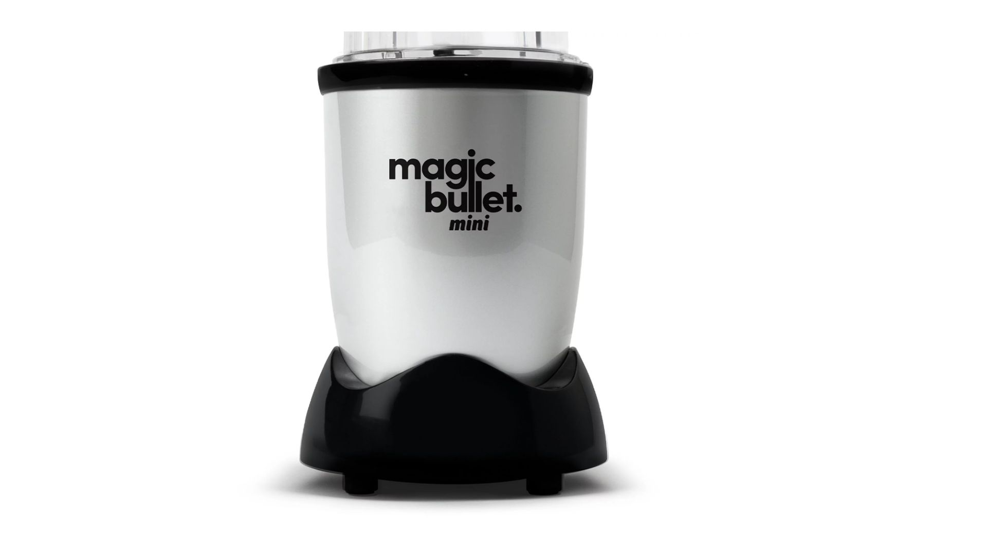 Magic Bullet Mini 14 oz. Licuadora personal compacta plateada/negra