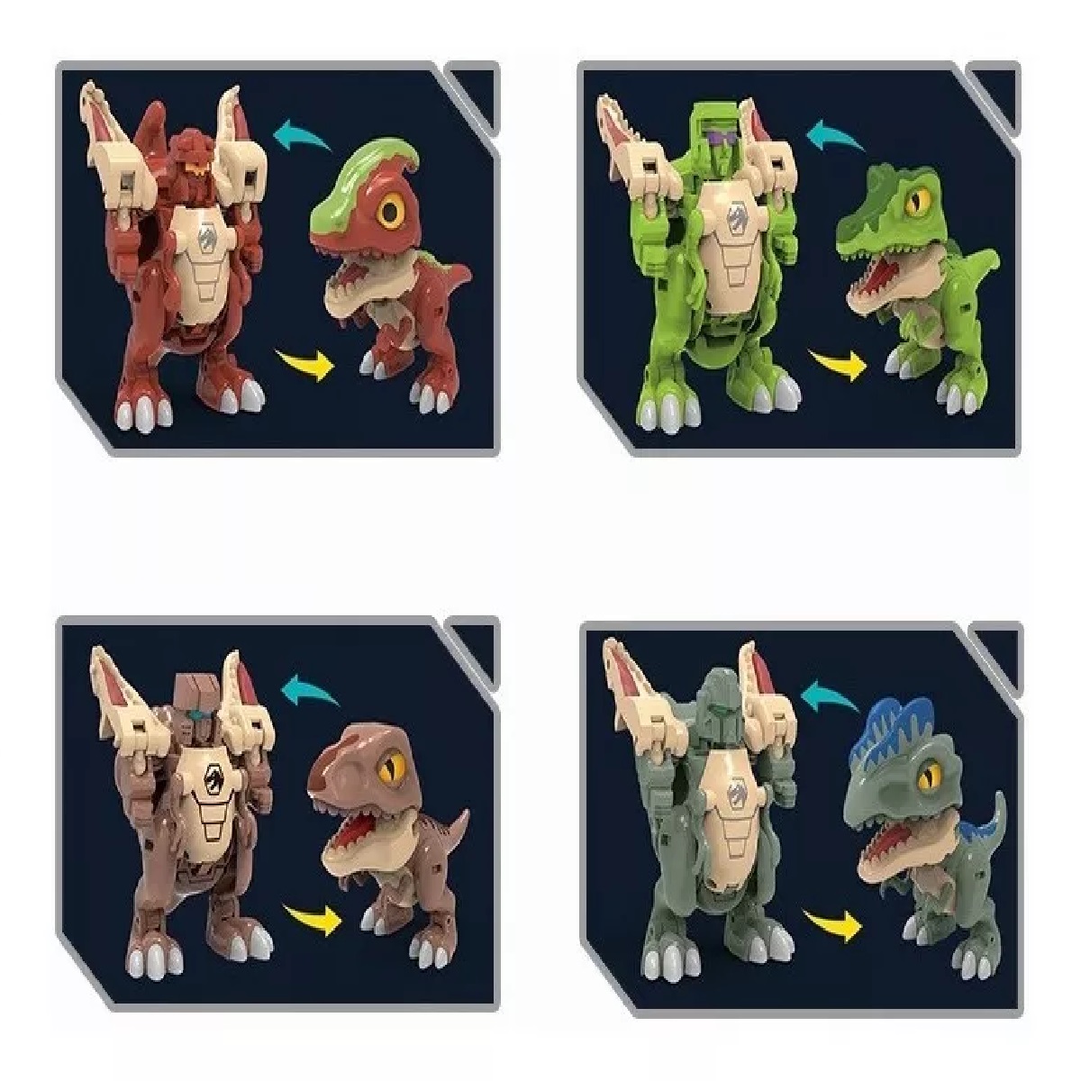 Juguetes Para Niños Jurassic Dinosaurios T-Rex Café