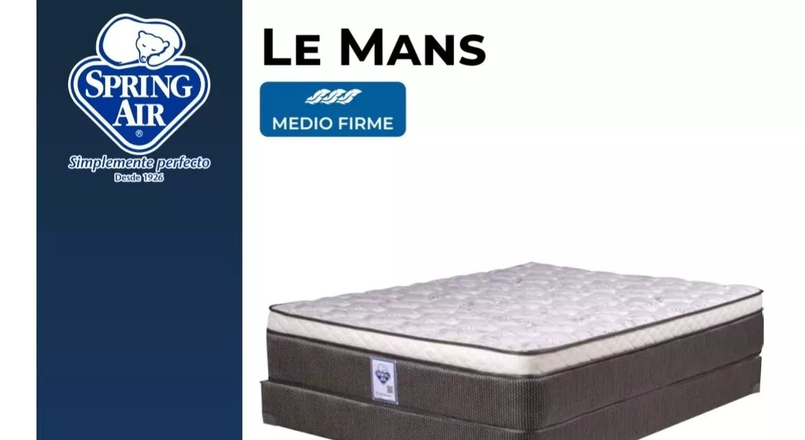 Colchon Matrimonial Spring Air De Colchoneta Gruesa Le Man