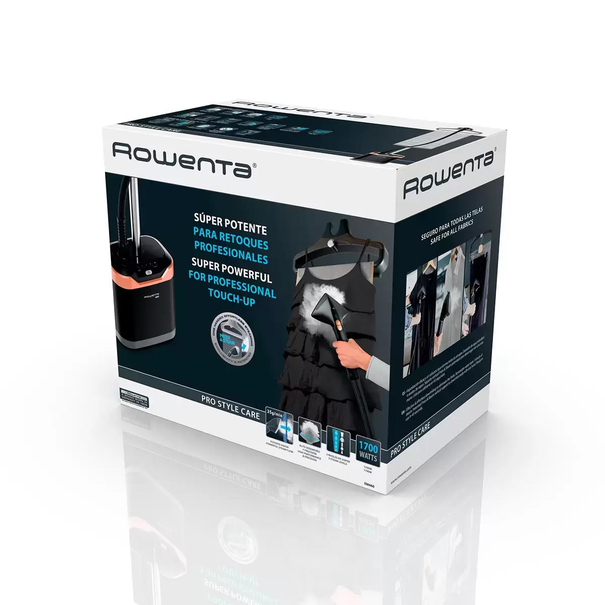 Central De Vapor Rowenta Pro Style Care IS8460X1 Potencia 1700W -Negro