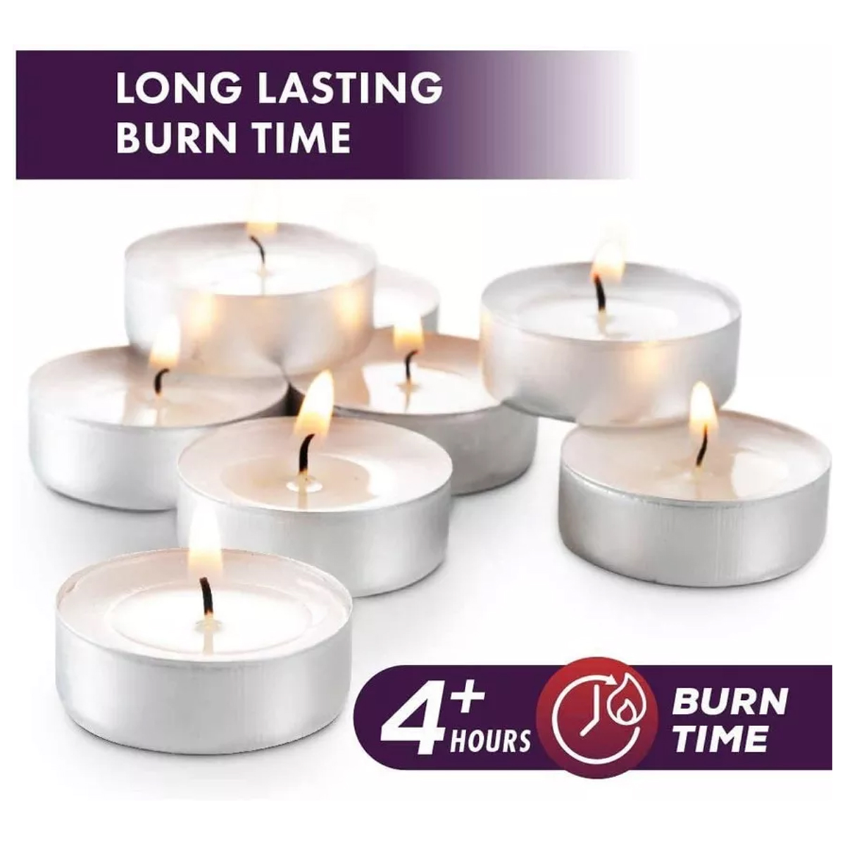 100 Pzs Velas Tea Light Flotantes Sin Aroma De Alta Calidad