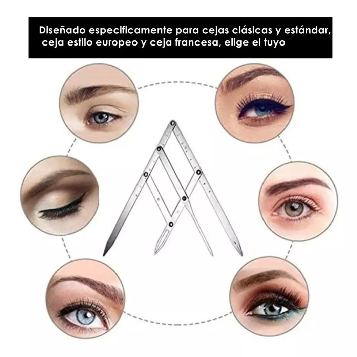 Regla Divisora Microblading Compas Diseño De Cejas Perfectas