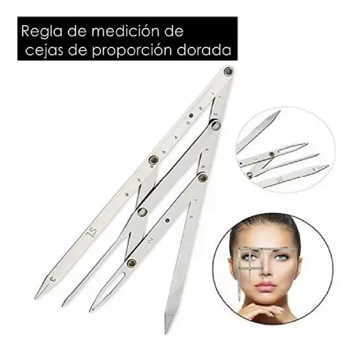 Regla Divisora Microblading Compas Diseño De Cejas Perfectas