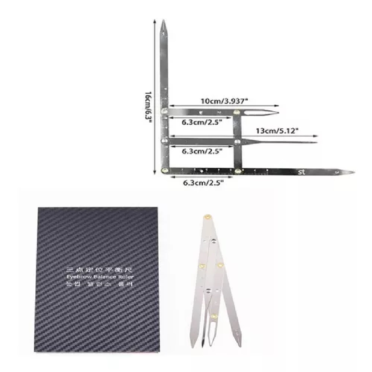 Regla Divisora Microblading Compas Diseño De Cejas Perfectas