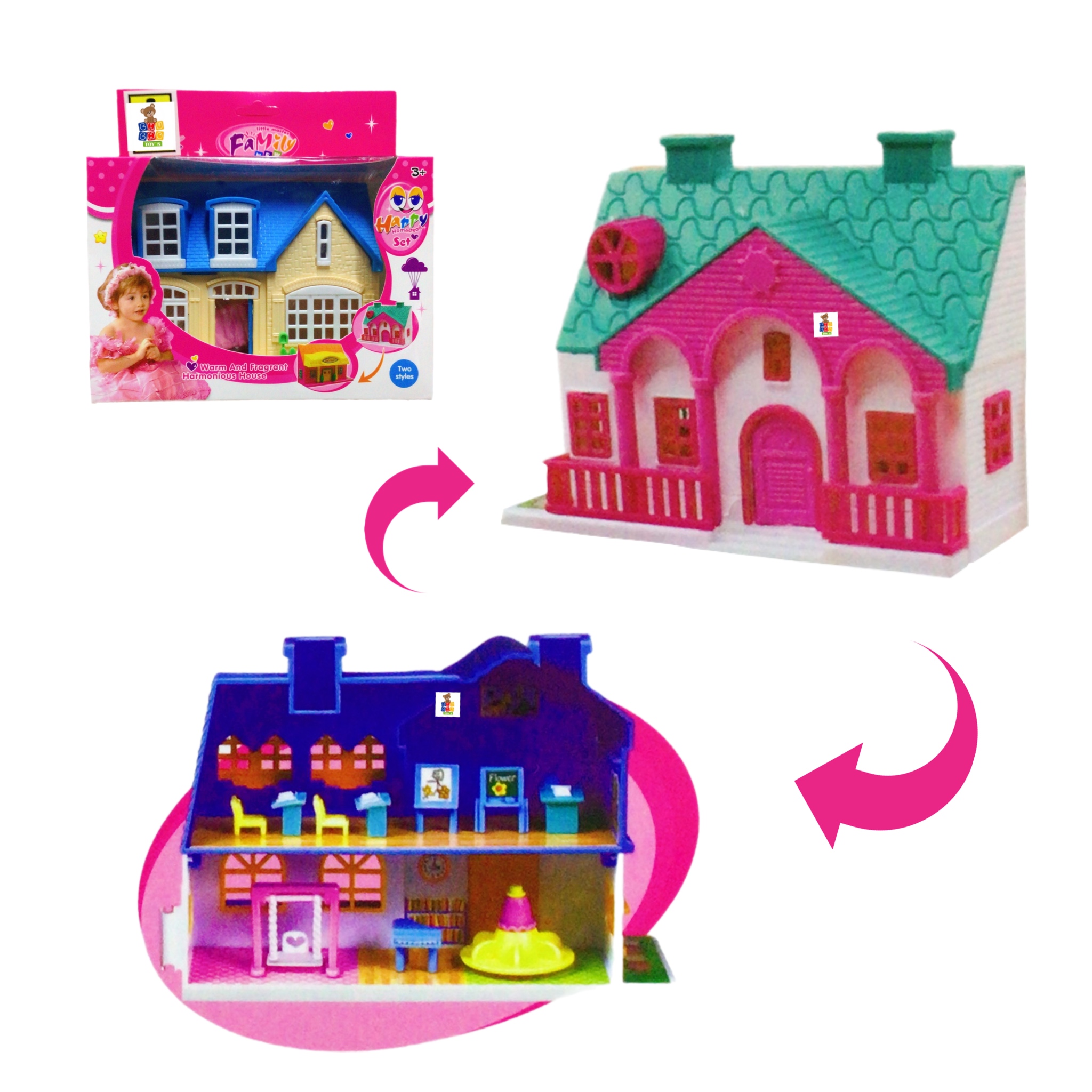 Casa De Muñecas Con Accesorios Juguete Little Master Family