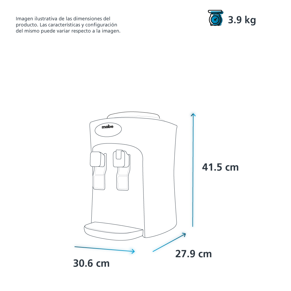 Enfriador De Agua Mabe Emm2ps 2 Llaves Fria/caliente