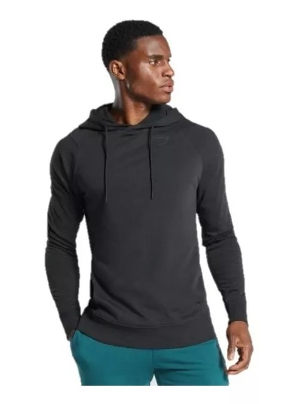 Sudadera Hombre Bold Hoodie Gymshark Original Negro.