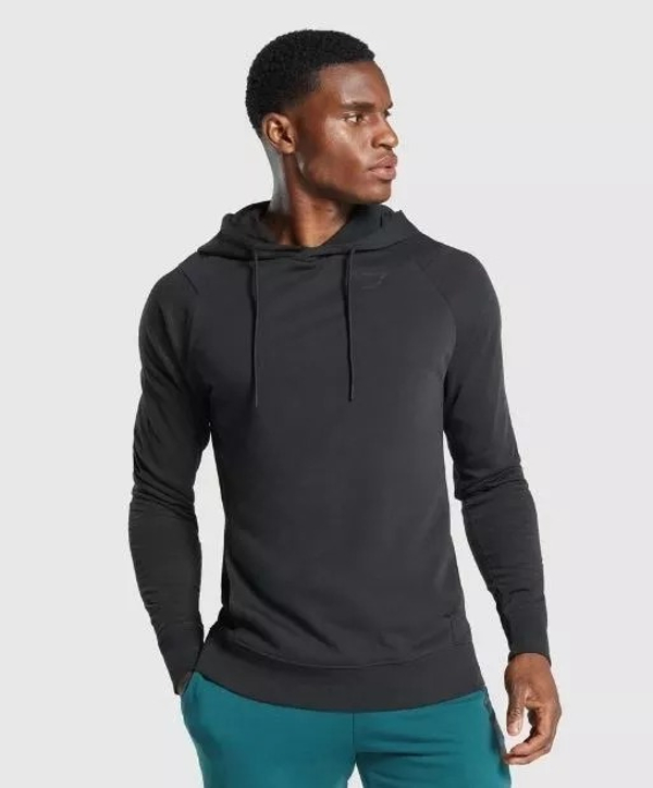 Sudadera Hombre Bold Hoodie Gymshark Original Negro.