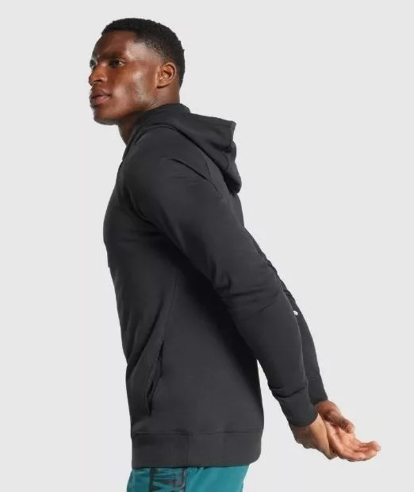 Sudadera Hombre Bold Hoodie Gymshark Original Negro.