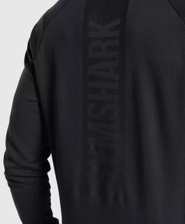 Sudadera Hombre Bold Hoodie Gymshark Original Negro.