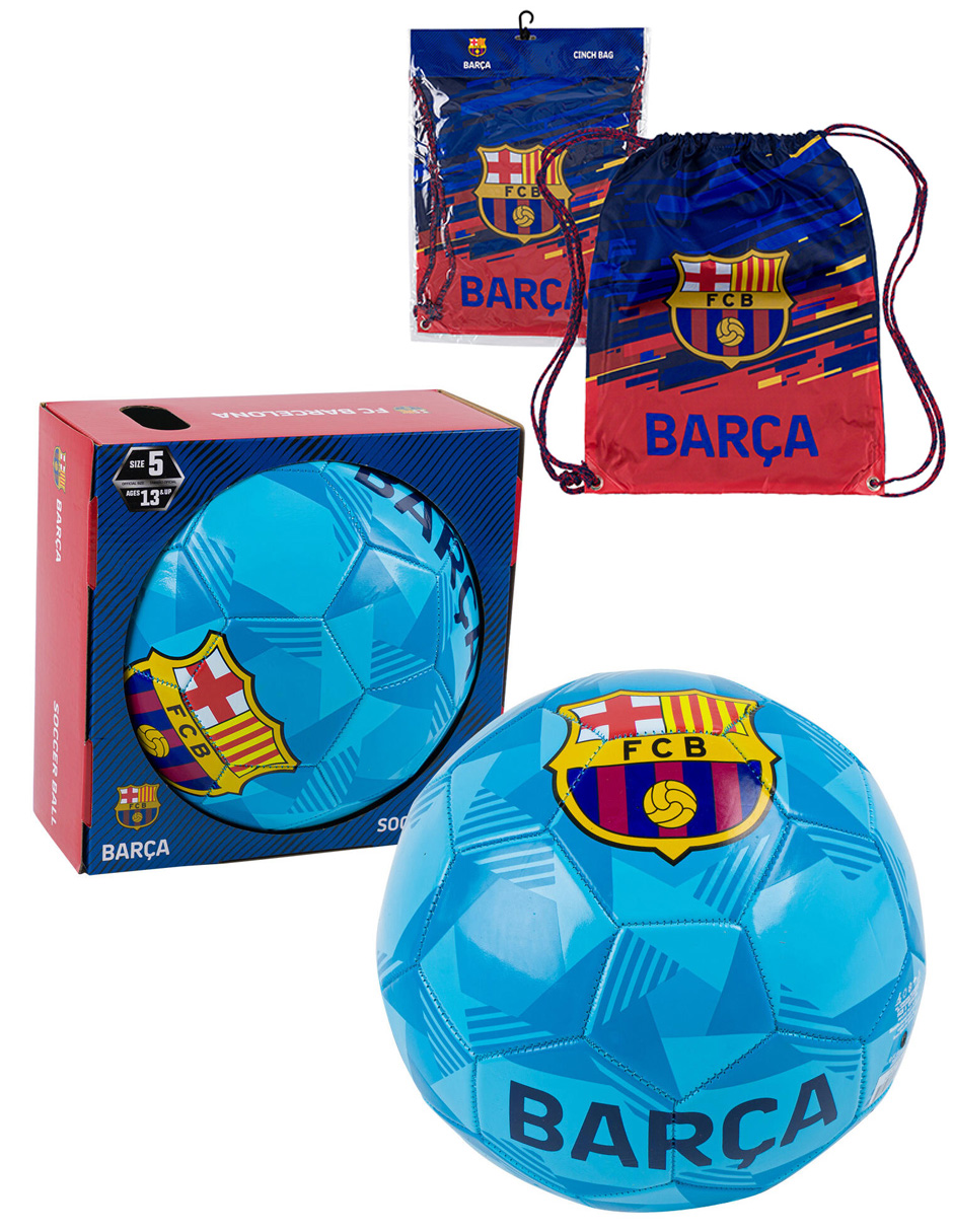 Set de Balón Y Mochila Futbol Soccer Barcelona, Chivas, México y más