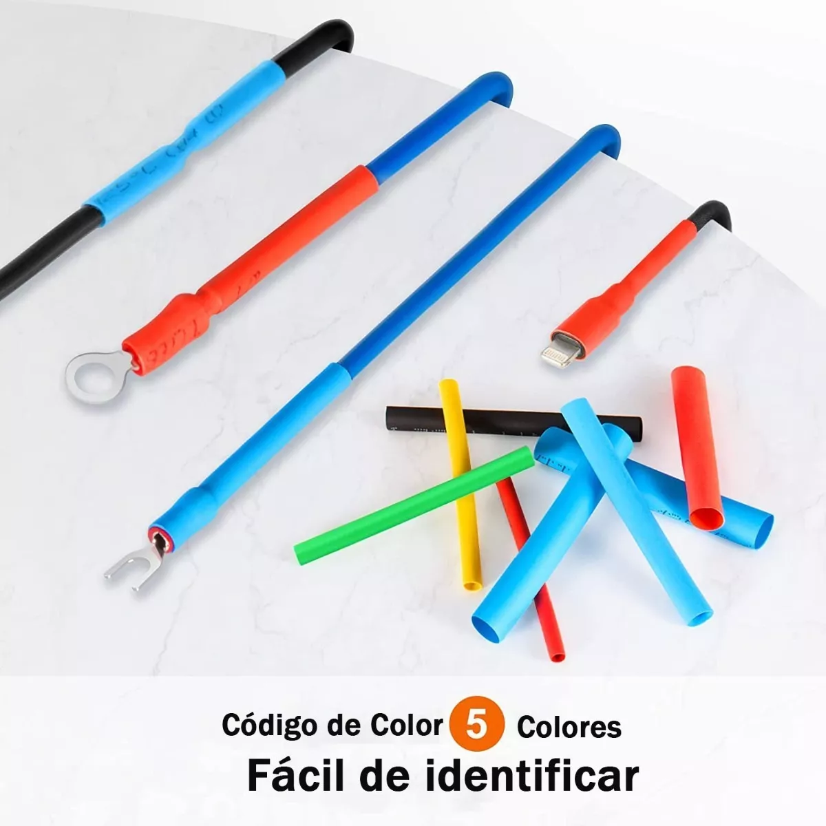 Kit 800 Pcs 12 Tamaños De Tubo Termoretractil Termofil Con Caja