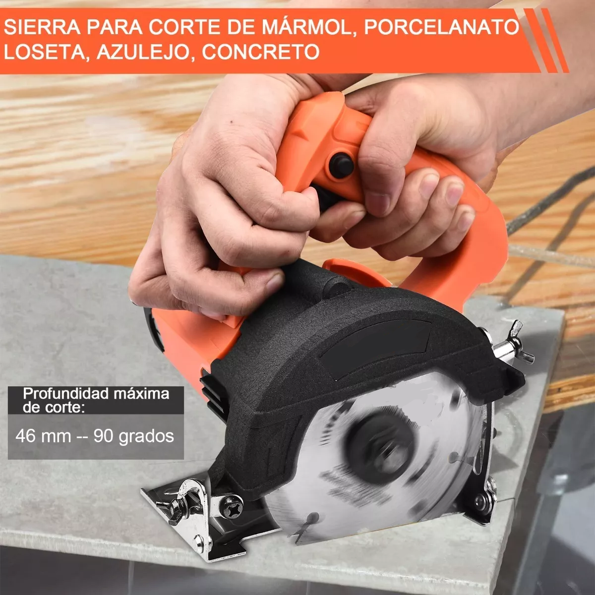 Sierra Circular Cortadora Para Azulejos Marmol 1800w