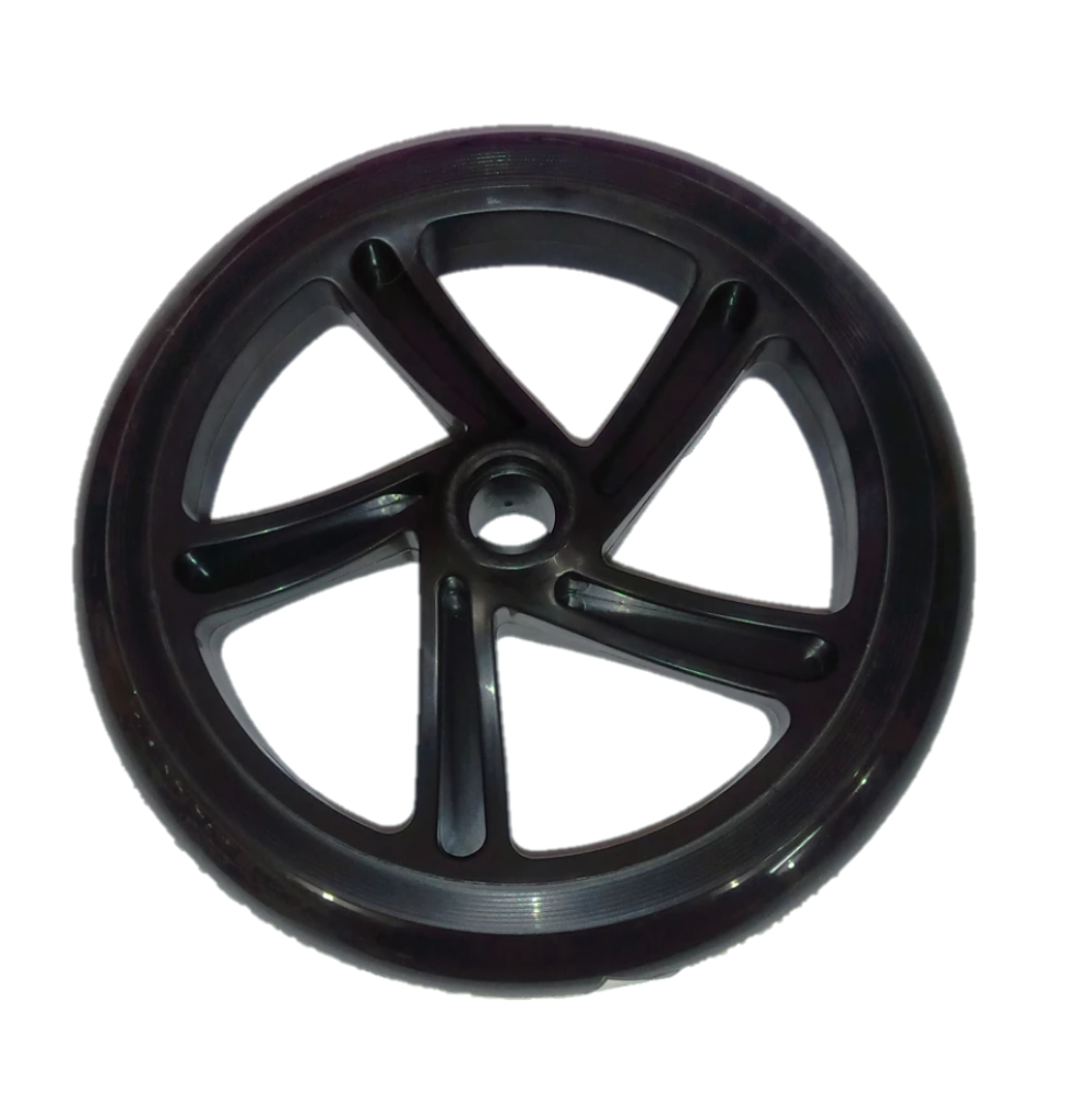 Llanta Para Monopatin Scooter Negro 200mm Poliuretano