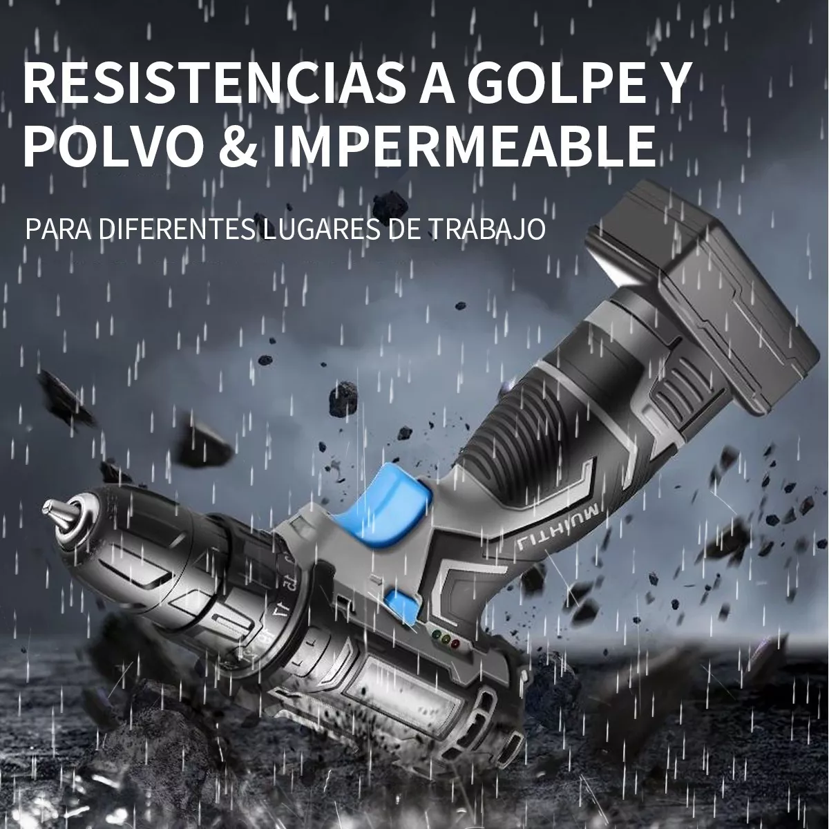 Taladro Atornillador De Impacto Inalambrico 2 Batería9000mah