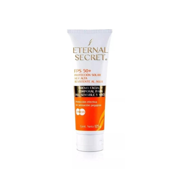 Bloqueador Solar Eternal Secret Fps 50 Proteccion Alta 125g
