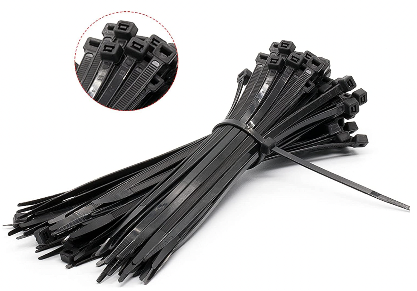 100 Pzas,Cinchos Bridas de plástico 20CM para Oficina hogar