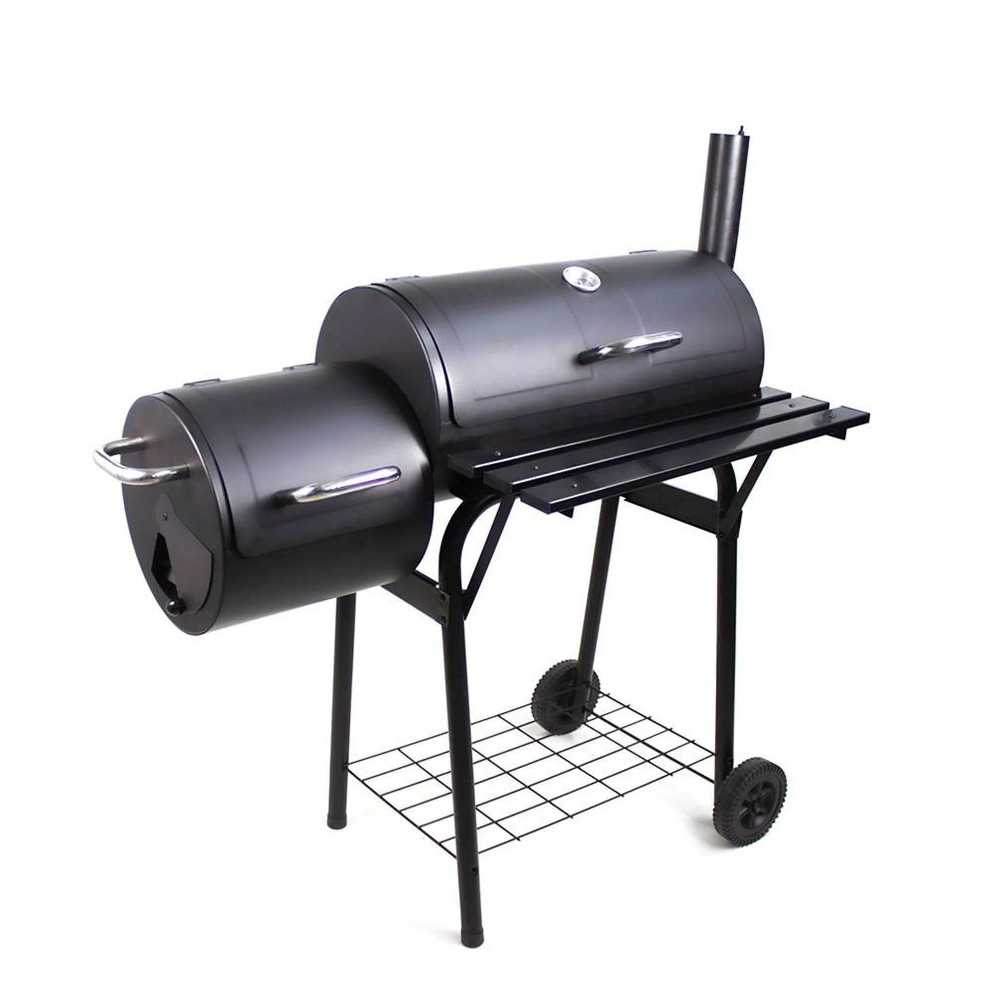 barril ahumador carbon asador acero