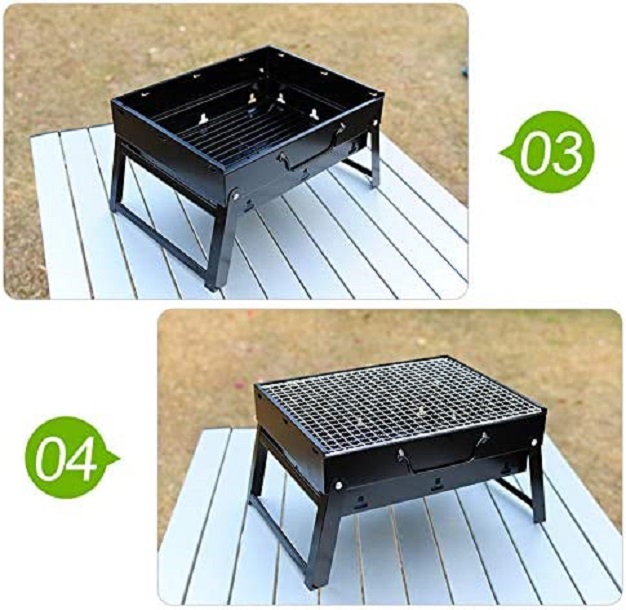 Parrilla Asador de carbon portatil.