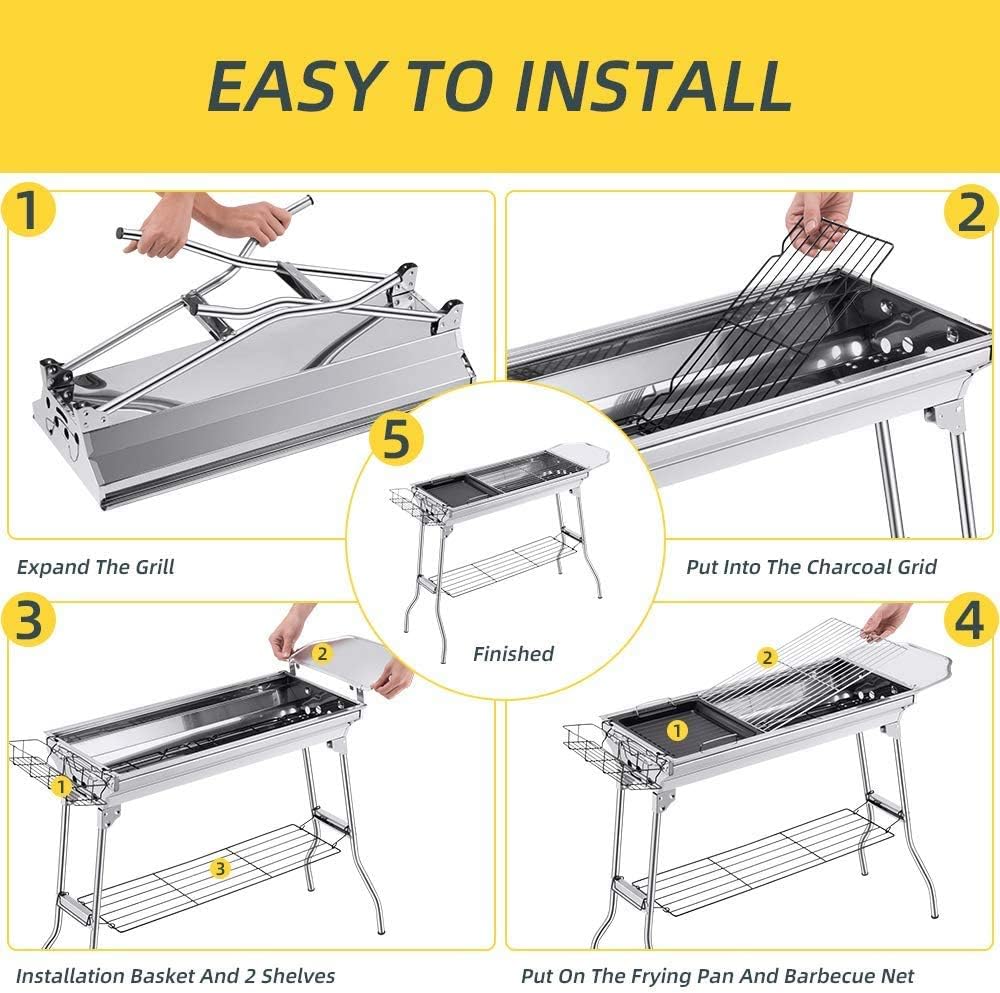 Asador plegable Portatil