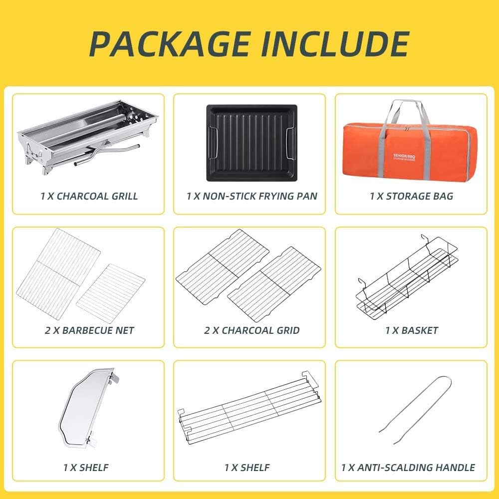 Asador plegable Portatil