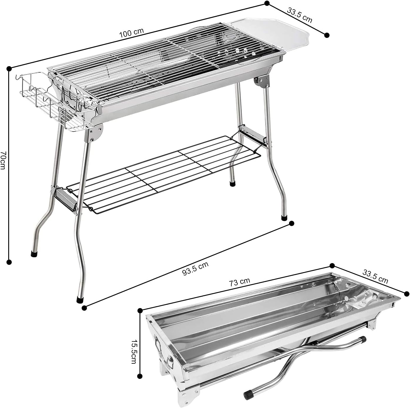 Asador plegable Portatil