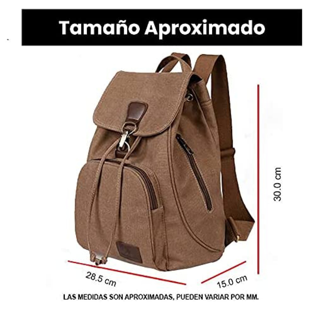 BLACK MAMUT Mochila Antirrobo para Mujer, Bolso Casual, Bolso de Hombro, Pequeña para Paseos, Universidad, Maquillaje, Cosméticos, Artículos Personales y Electrónicos, Juvenil, Impermeable