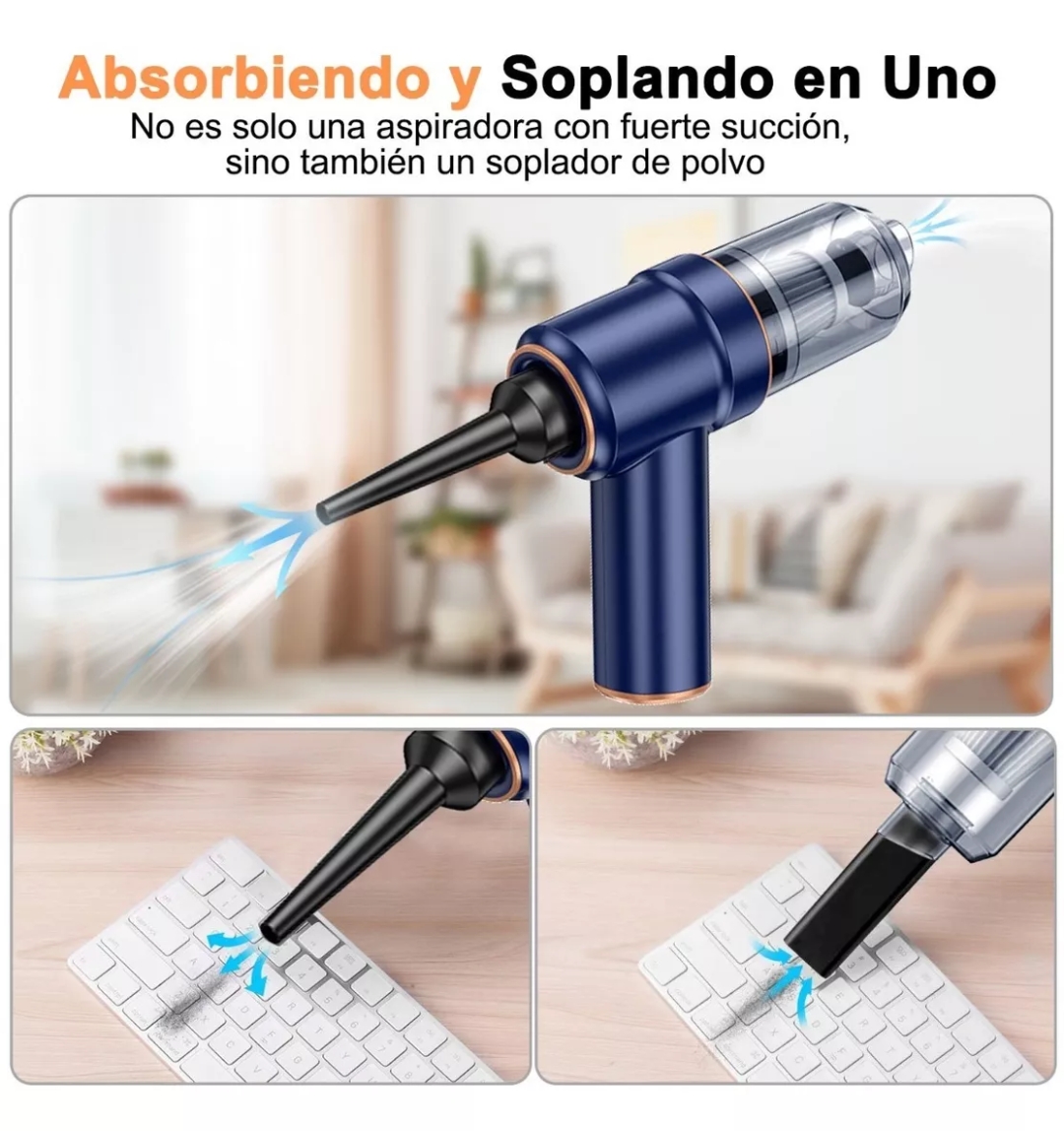 Aspiradora Para Auto Mini Portatil De Mano Inalambrica