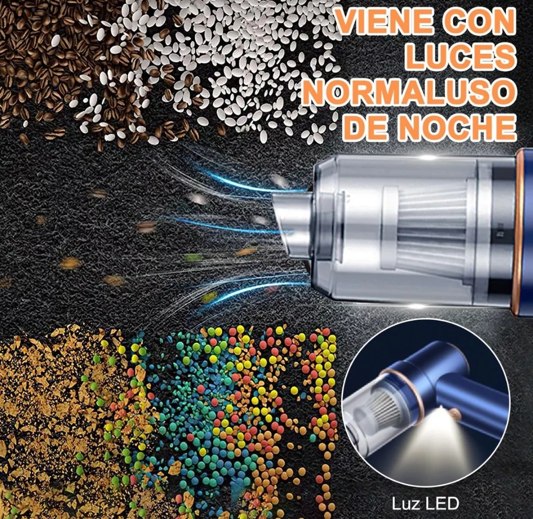 Aspiradora Para Auto Mini Portatil De Mano Inalambrica