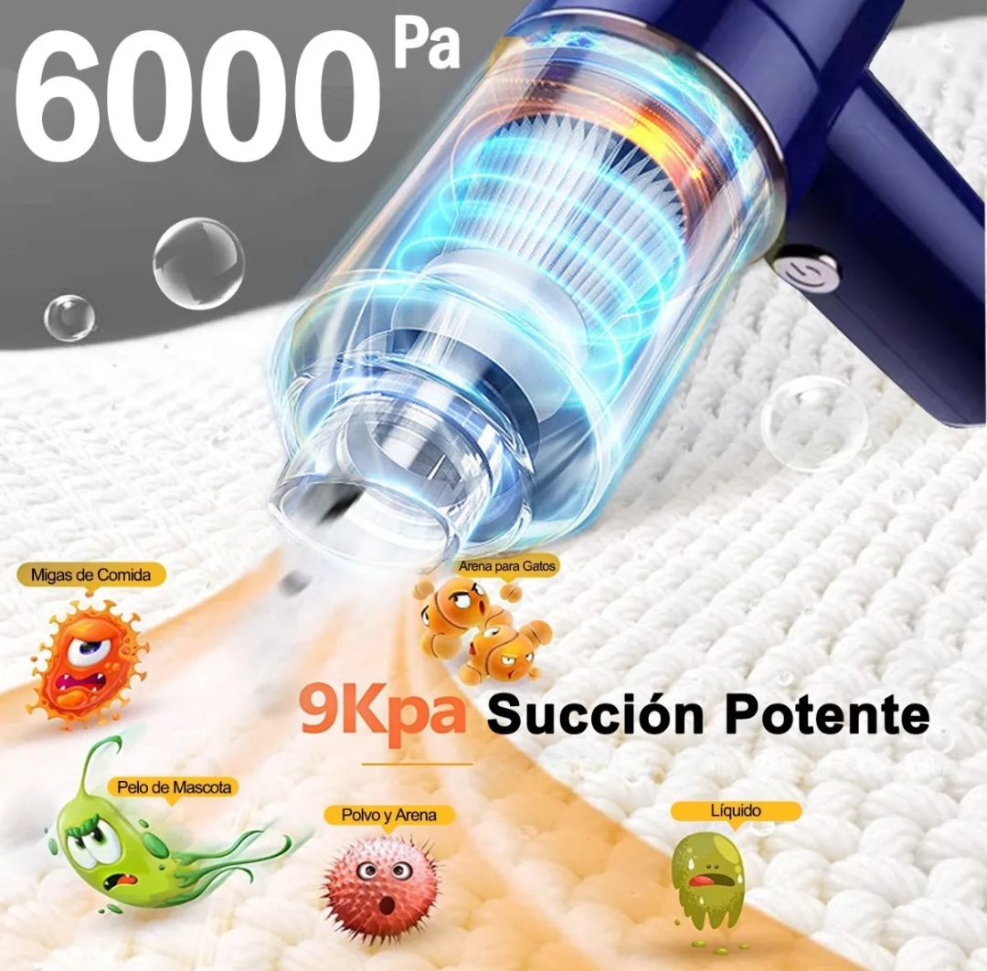 Aspiradora Para Auto Mini Portatil De Mano Inalambrica