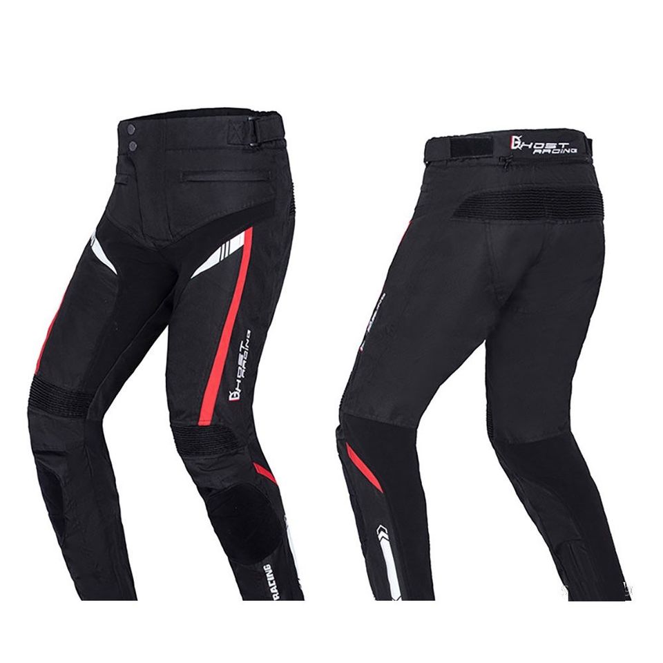  Pantalones de protección de moto para hombre, impermeables,  resistentes al viento, extraíble, con forro de algodón extraíble, color  negro : Automotriz