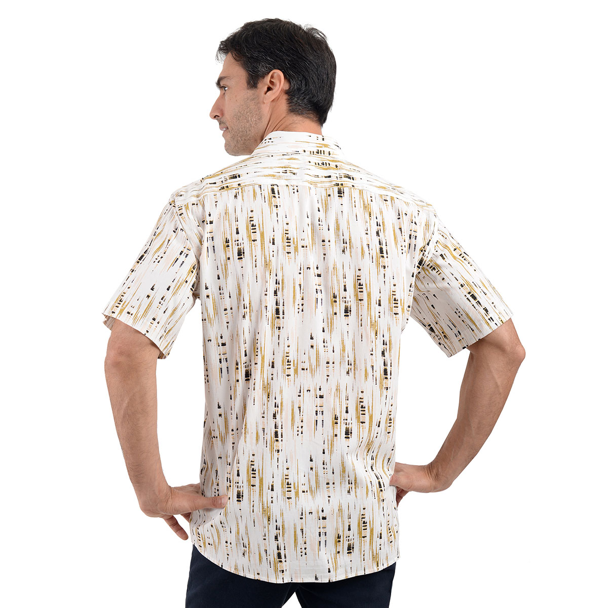 CAMISA MC ESTAMPADA BLANCO COMBINADA TED LAPIDUS 