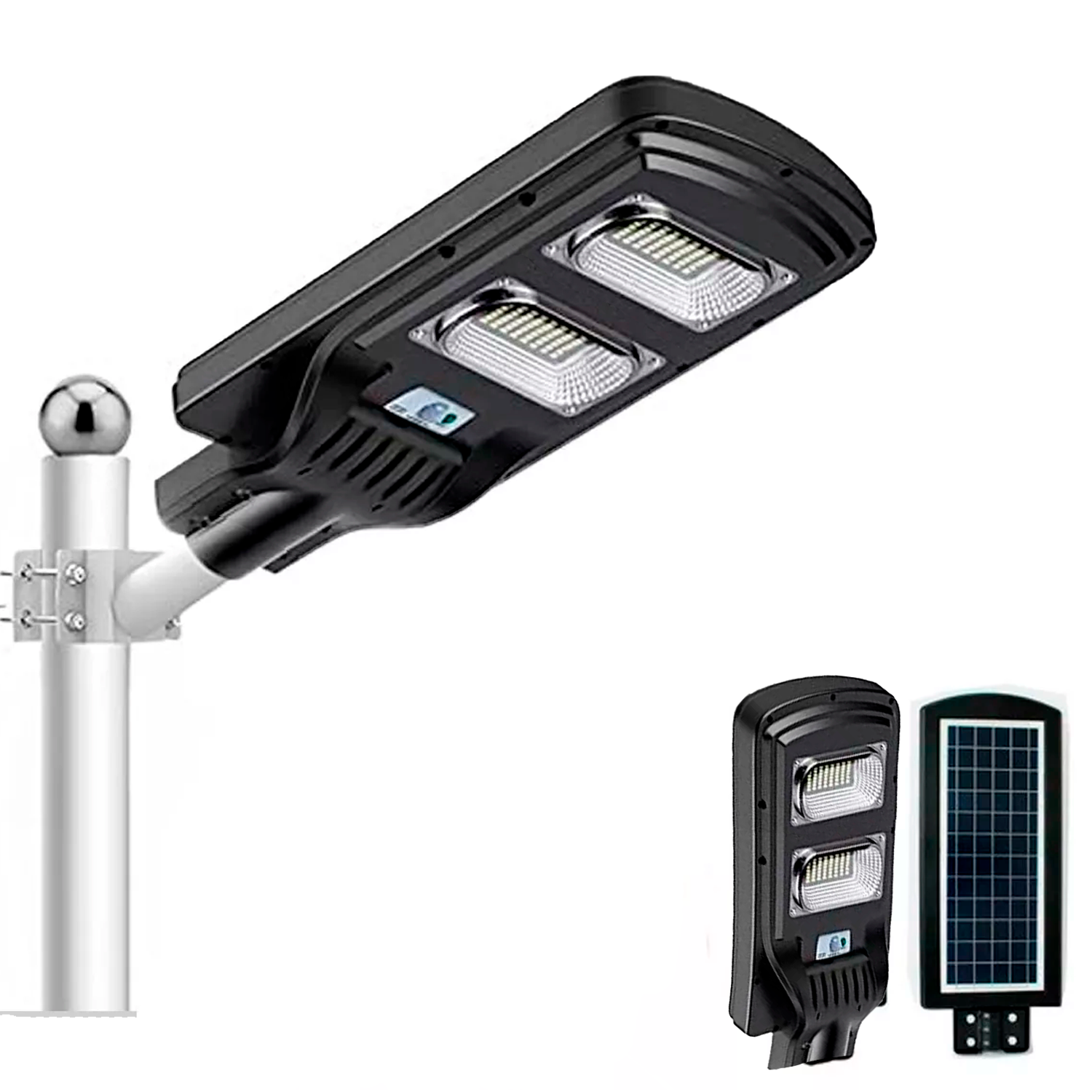 Lámpara Led panel Solar Luminaria Suburbana Alumbrado Publico 100w Impermeable