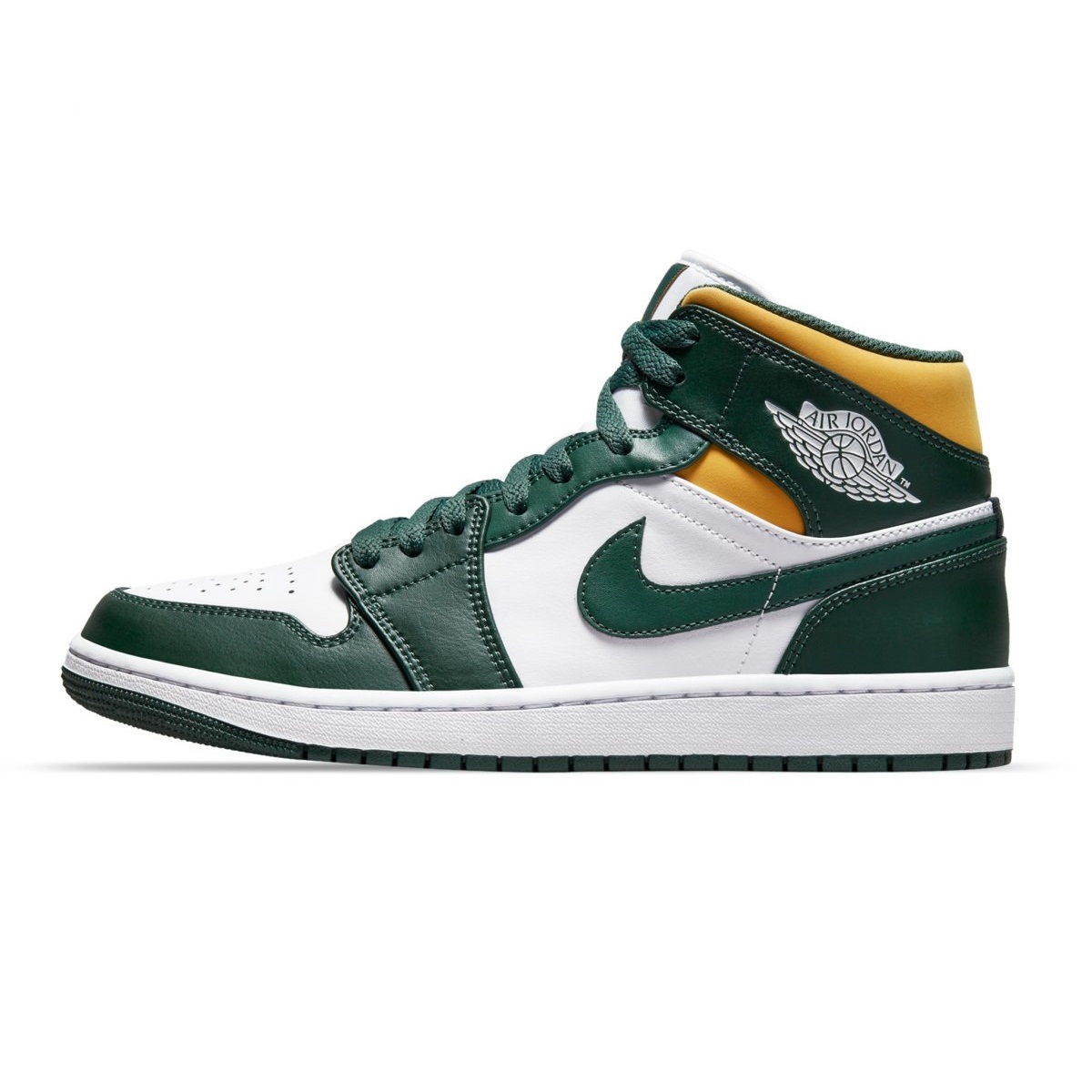 Tenis Air Jordan 1 #27.5cm Mid Verde (Hombre) 554724-371.