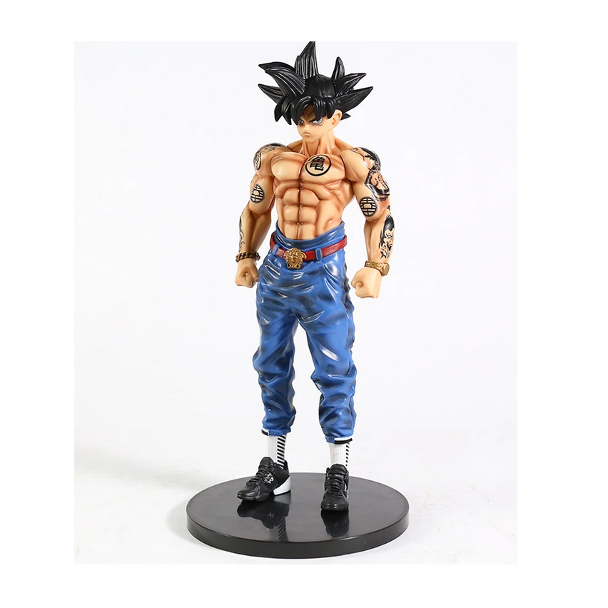 Figura Juguete Muñeco Dragon Ball Goku Tatuado Con Caja