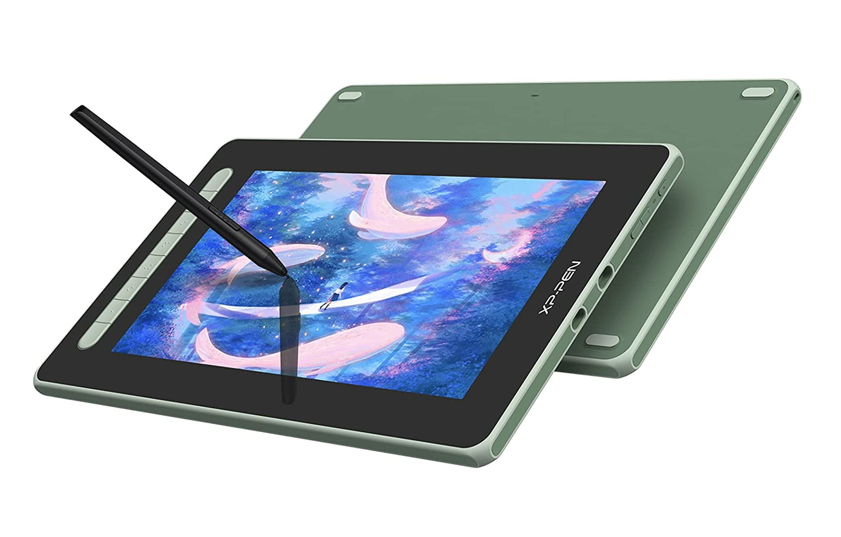 Tableta Grafica Xp-pen Artist 12 2nd Gen Con Pantalla Y Chip Color Verde.