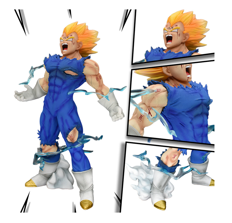 Juguete Muñeco Figura Dragon Ball Z Vegeta Explosion Con Caja