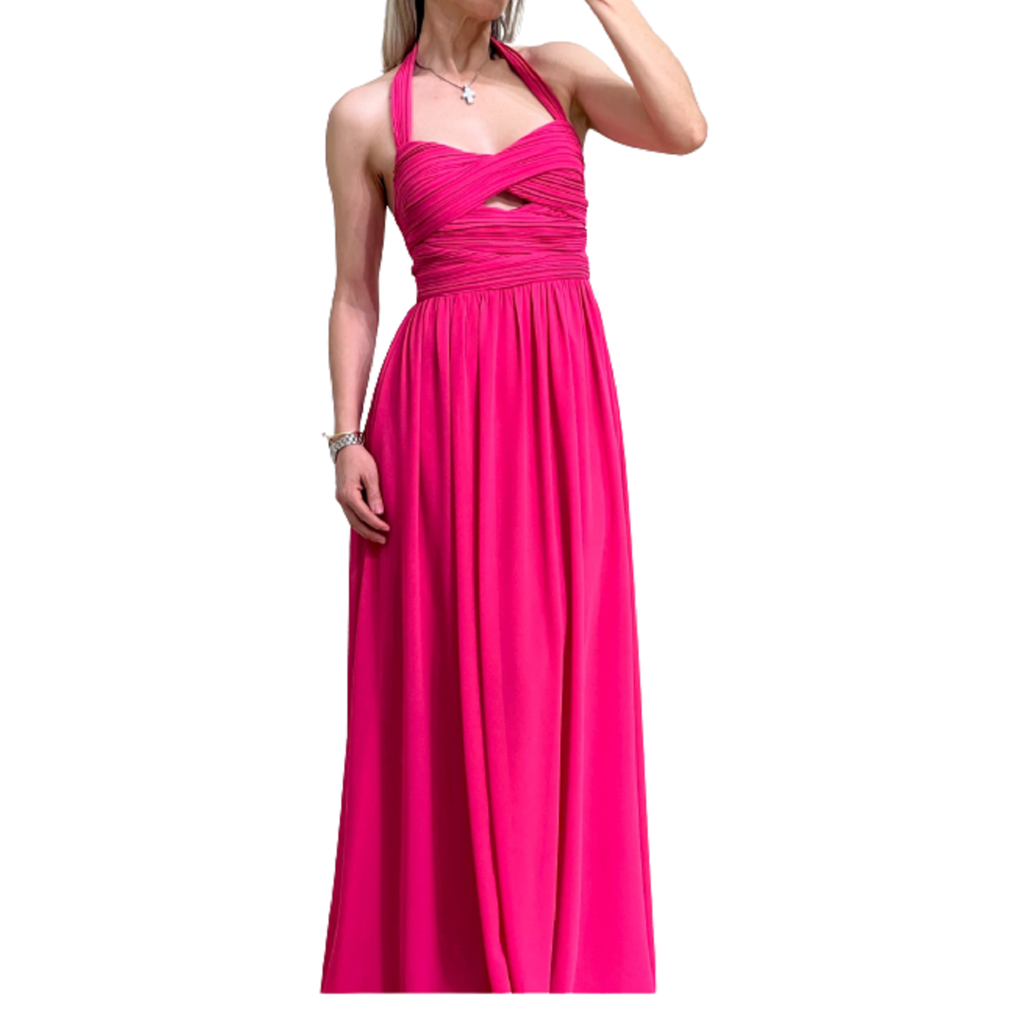 Vestido elegante para fiesta, fresco, vestido de alta costura tela gasa