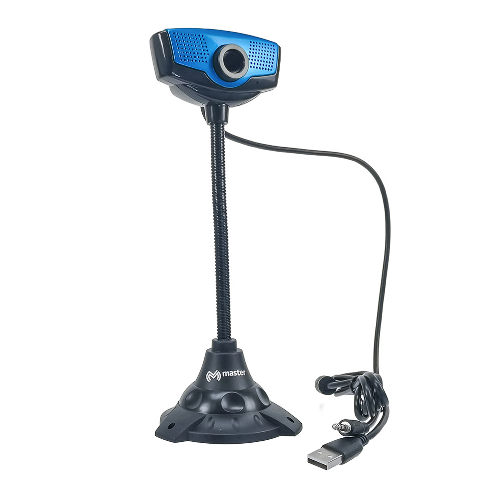 Camara Web Usb Alámbrica con Micrófono y Pedestal / Master / MC-WEBCAM
