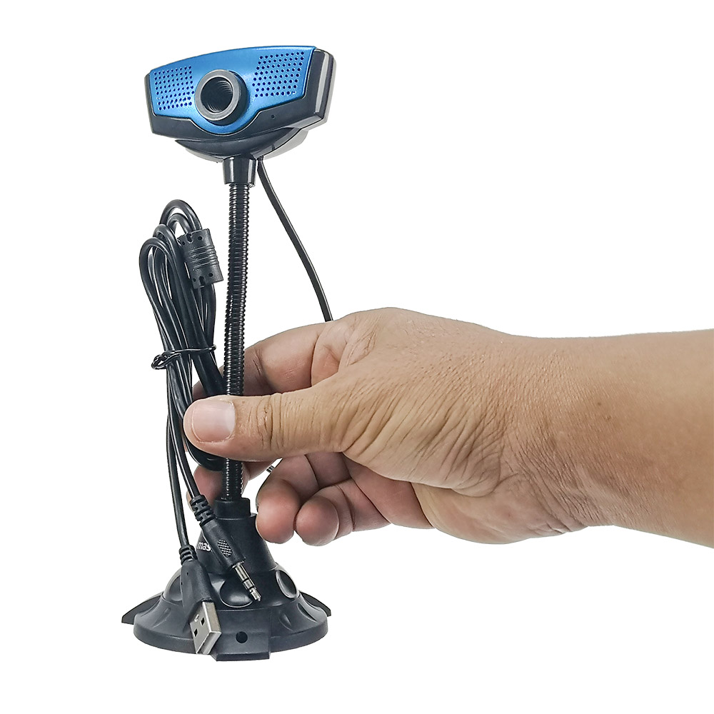 Camara Web Usb Alámbrica con Micrófono y Pedestal / Master / MC-WEBCAM