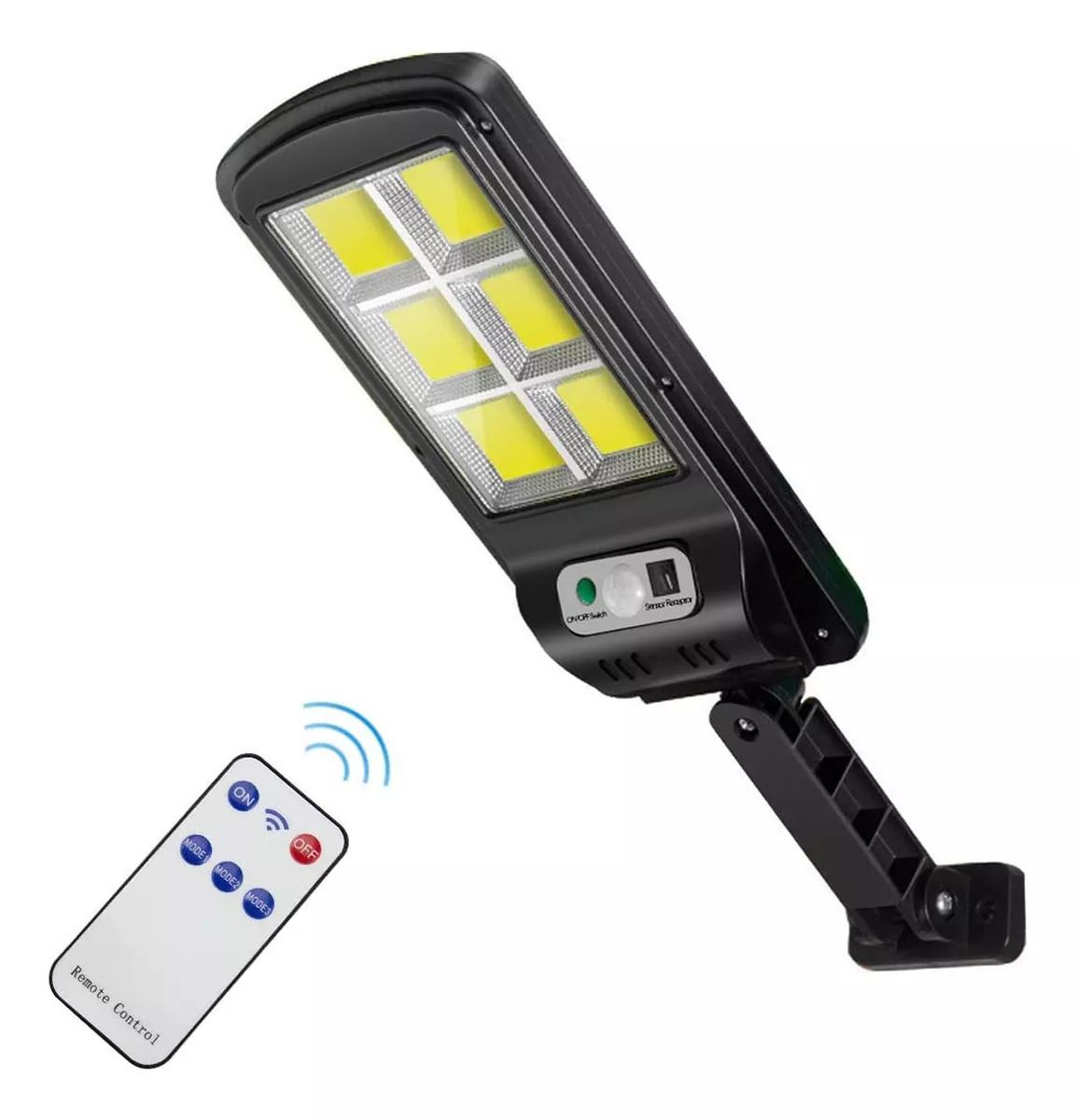 Lámpara Solar Led Pared Exterior Sensor de movimiento 3 Modos con Control Remoto
