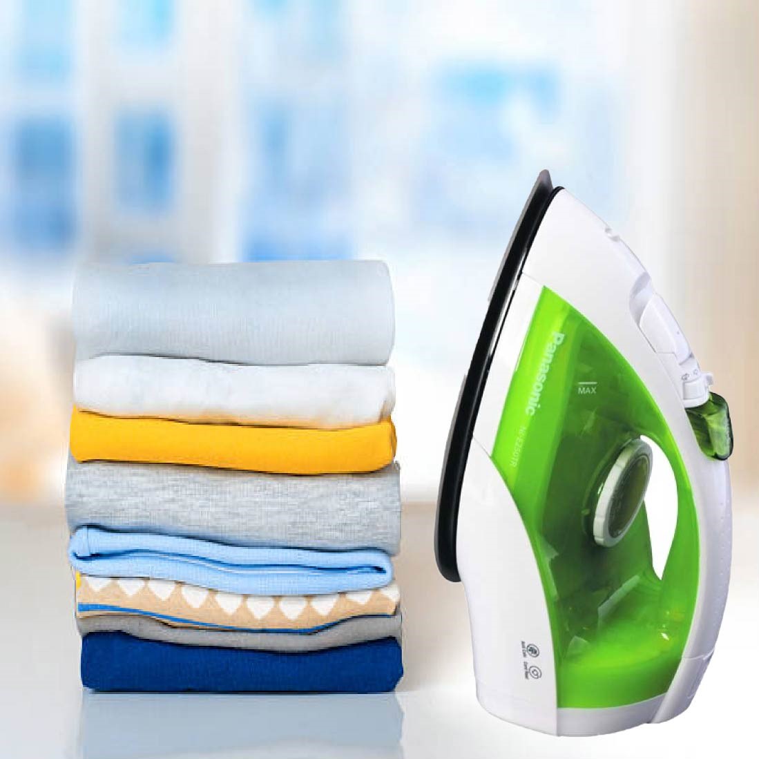 PLANCHA VERDE PANASONIC CABLE RETRACTIL