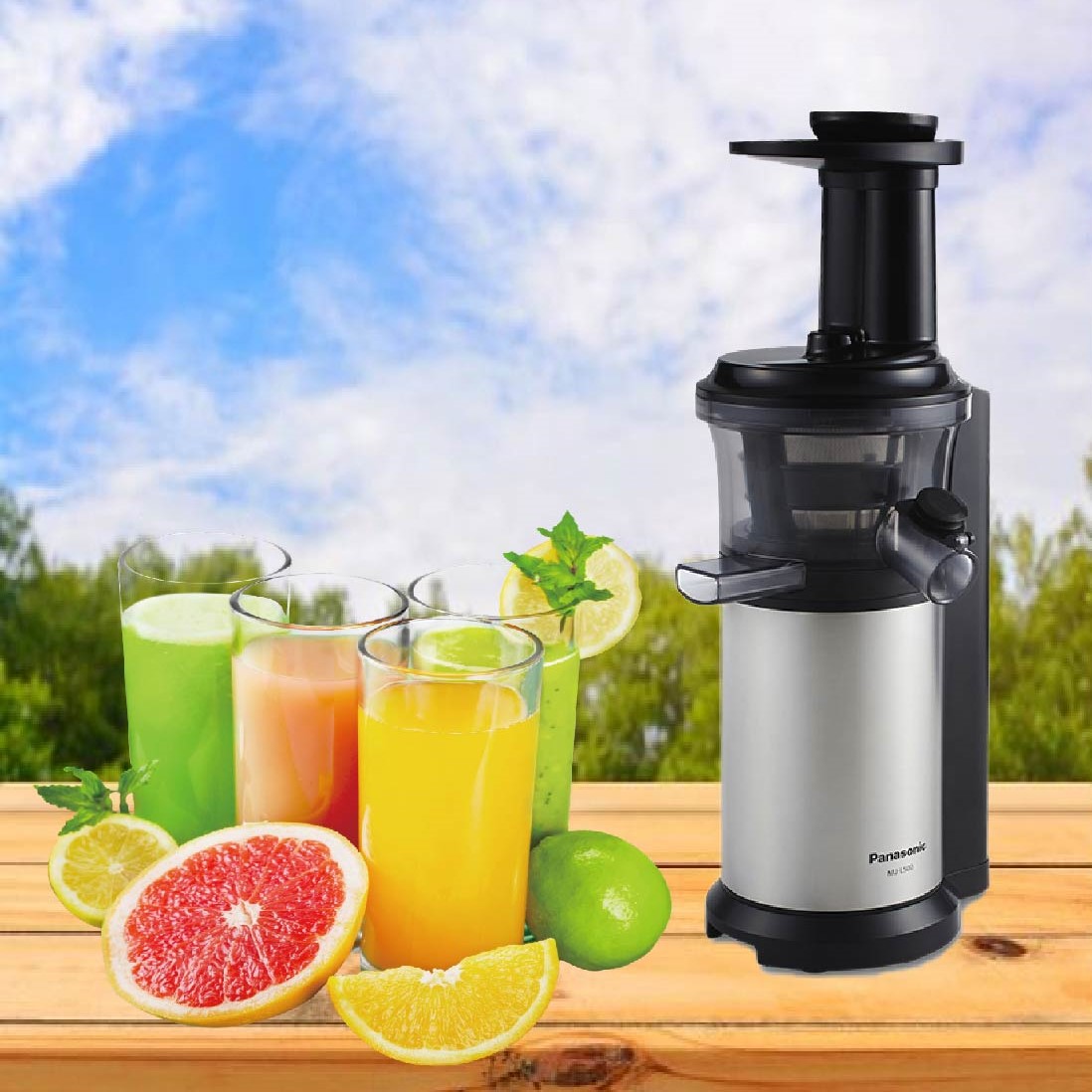 EXTRACTOR PANASONIC DE JUGOS COMPRESA MODELO MJ-L500SZA