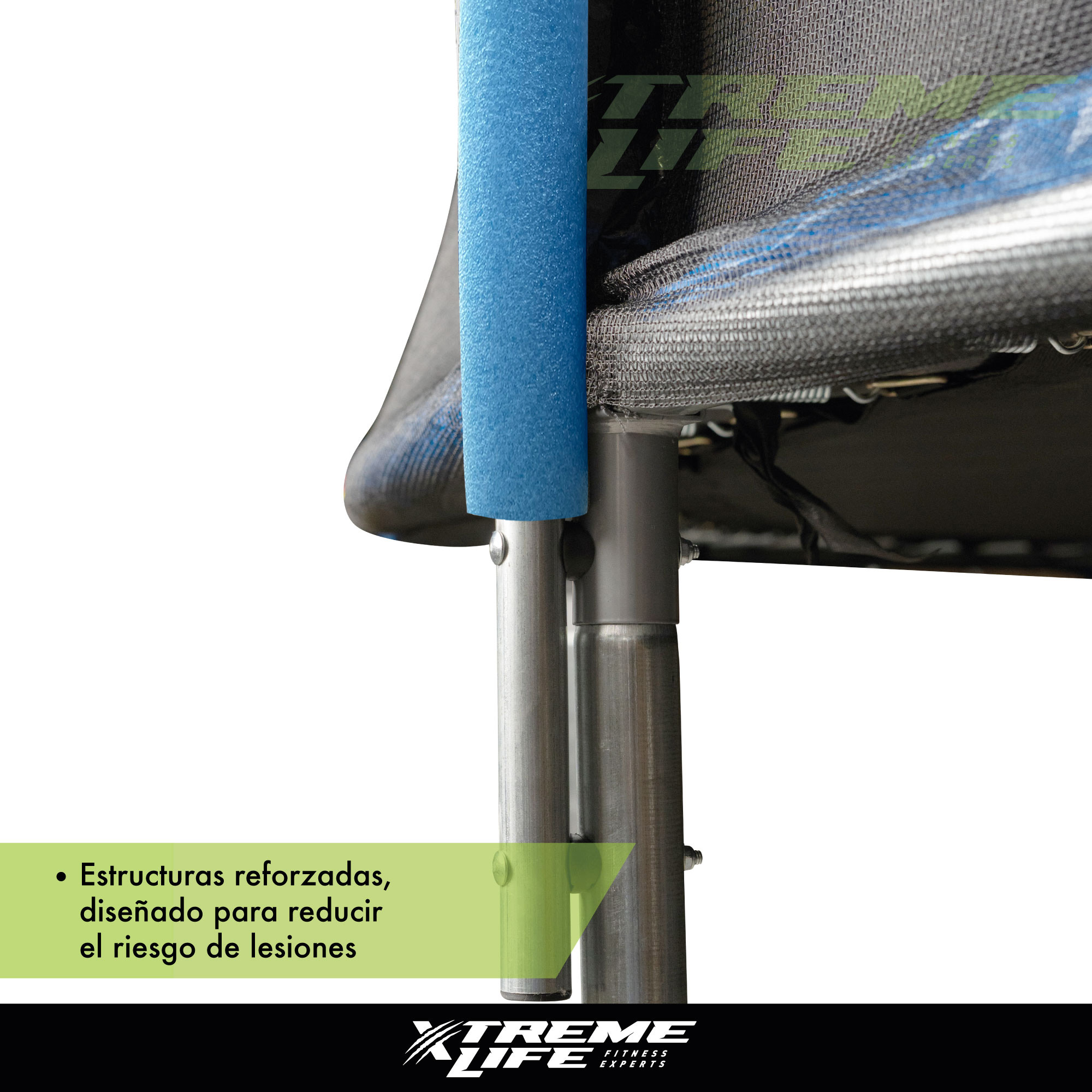 Trampolin 10 Pies Diametro 3 Mt Resorte Reforzado Uso Rudo Azul G