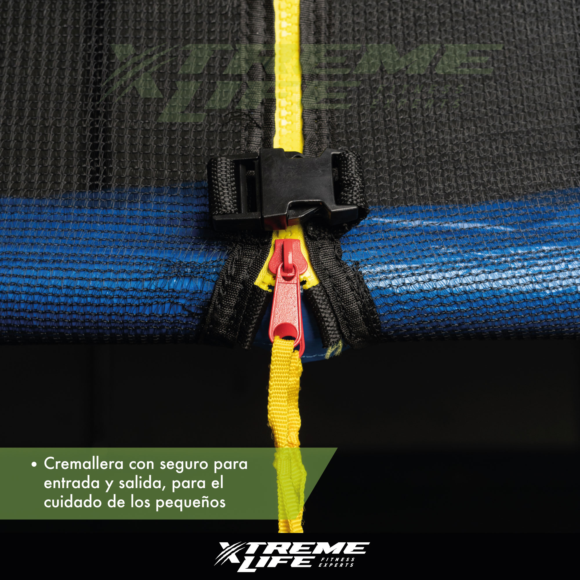 Trampolin 10 Pies Diametro 3 Mt Resorte Reforzado Uso Rudo Azul G